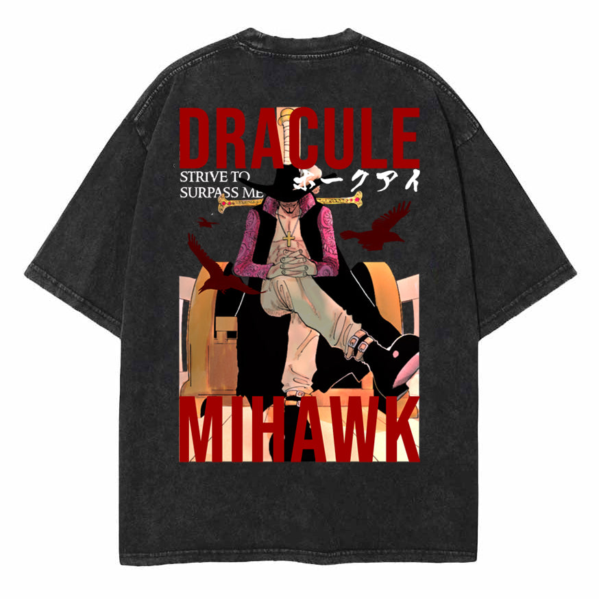 2 Sided Hawk-Eyed Swordsman Vintage Tee