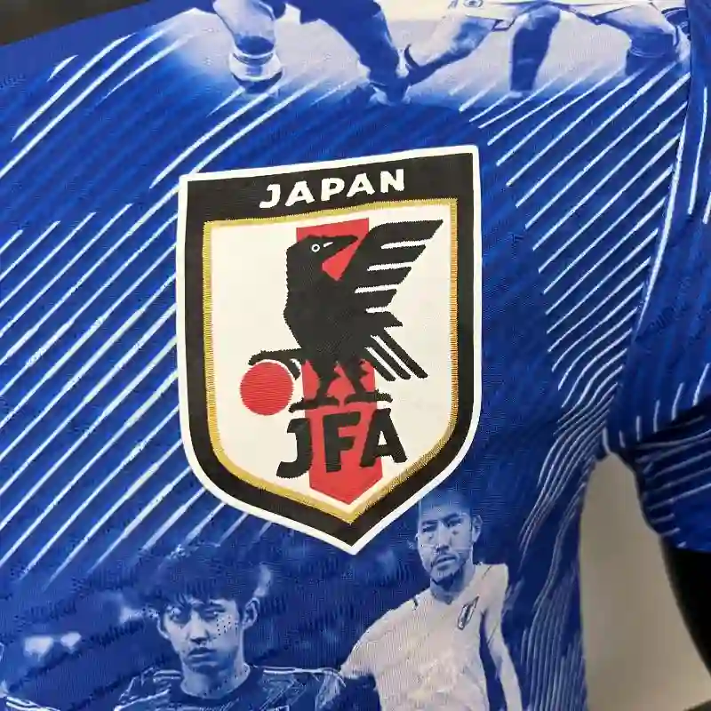 Alternative view of 2023 Player Version Japan Soccer Jersey Special Edition Blue