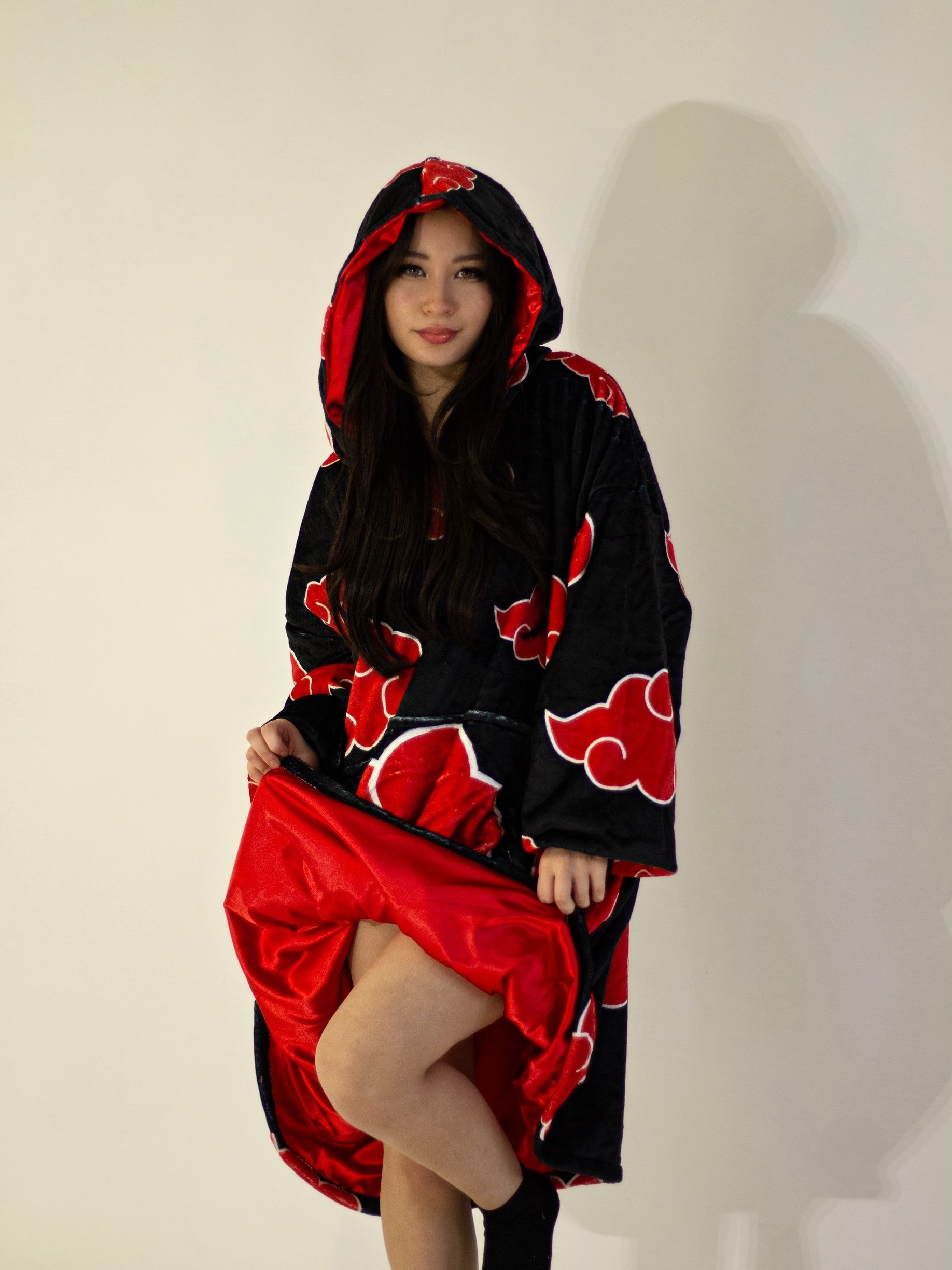 Alternative view of Akatsuki Blanket Hoodie - Naruto