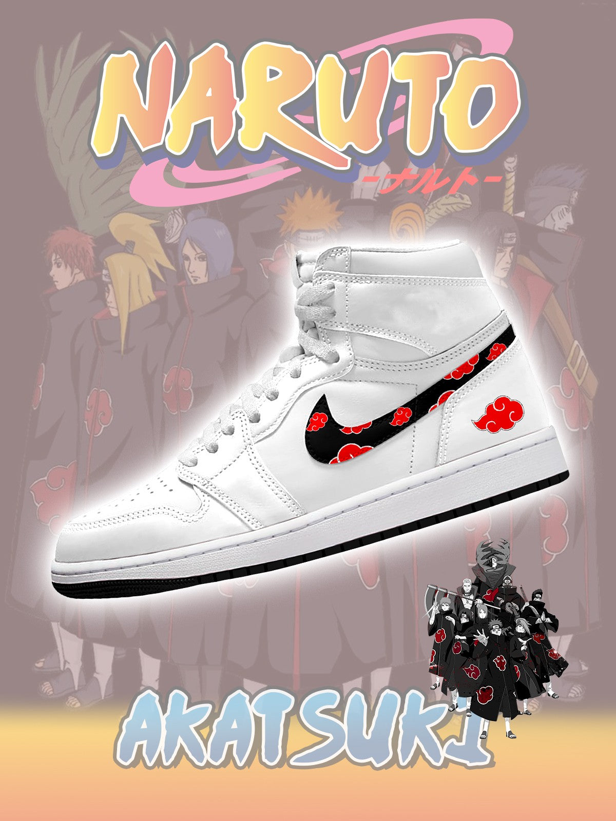 Akatsuki V.1 High-Top Custom Sneakers
