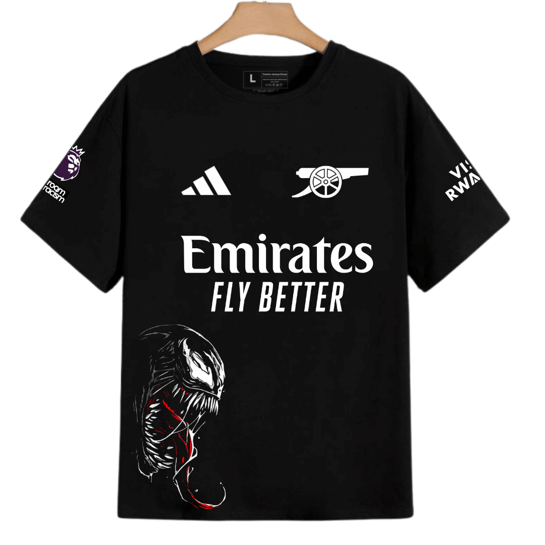 Arsenal X Venom Custom Jersey Marvel Edition