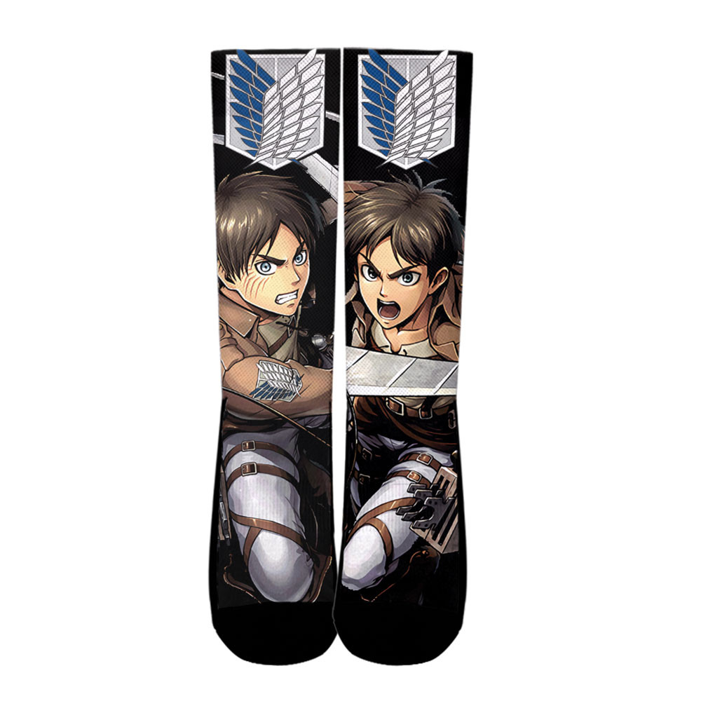 Attack On Titan Eren Yeager Custom Anime Socks