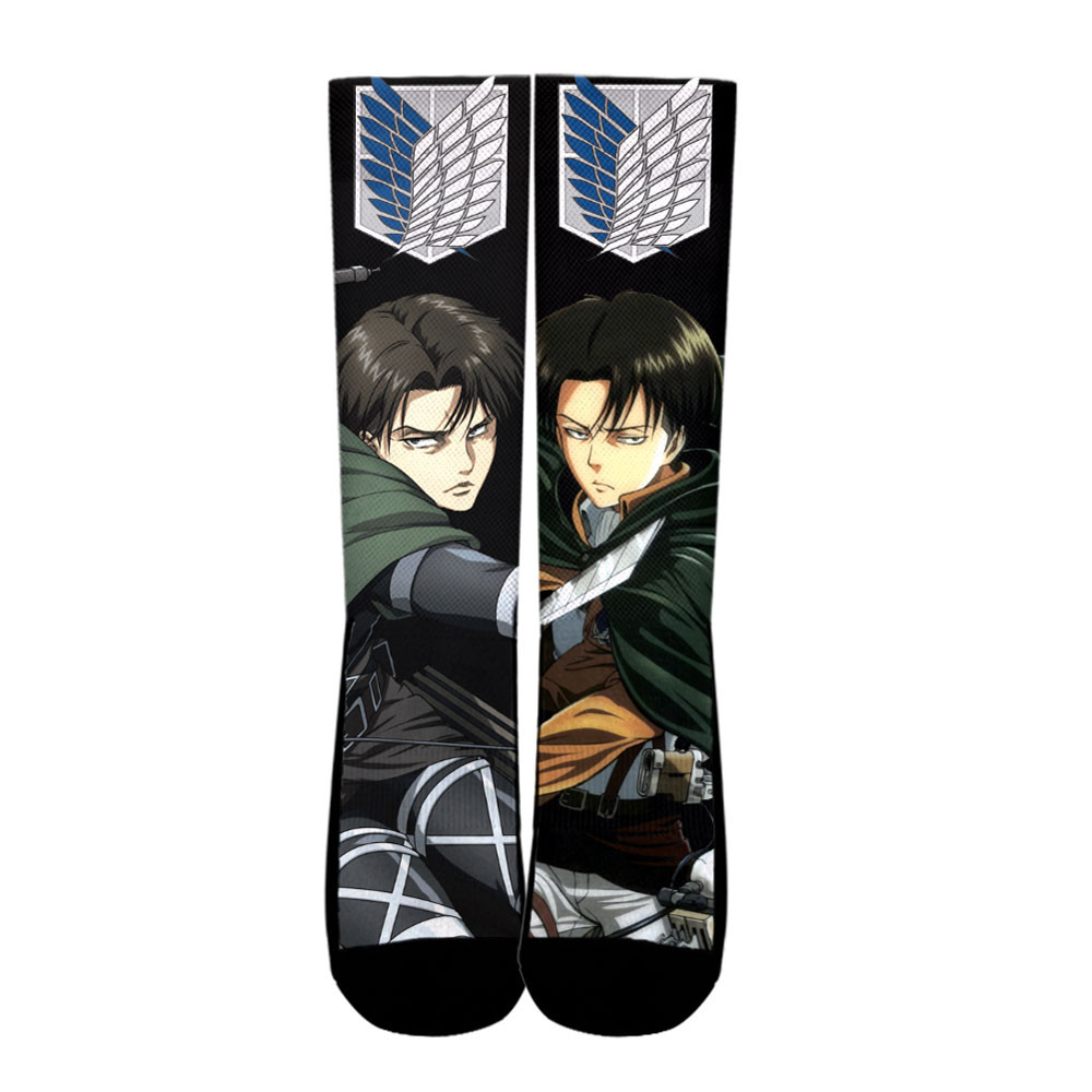 Attack On Titan Levi Ackerman Custom Anime Socks