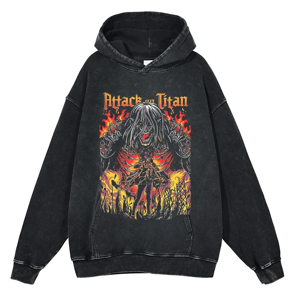 Attack On Titan Vintage Hoodie V1