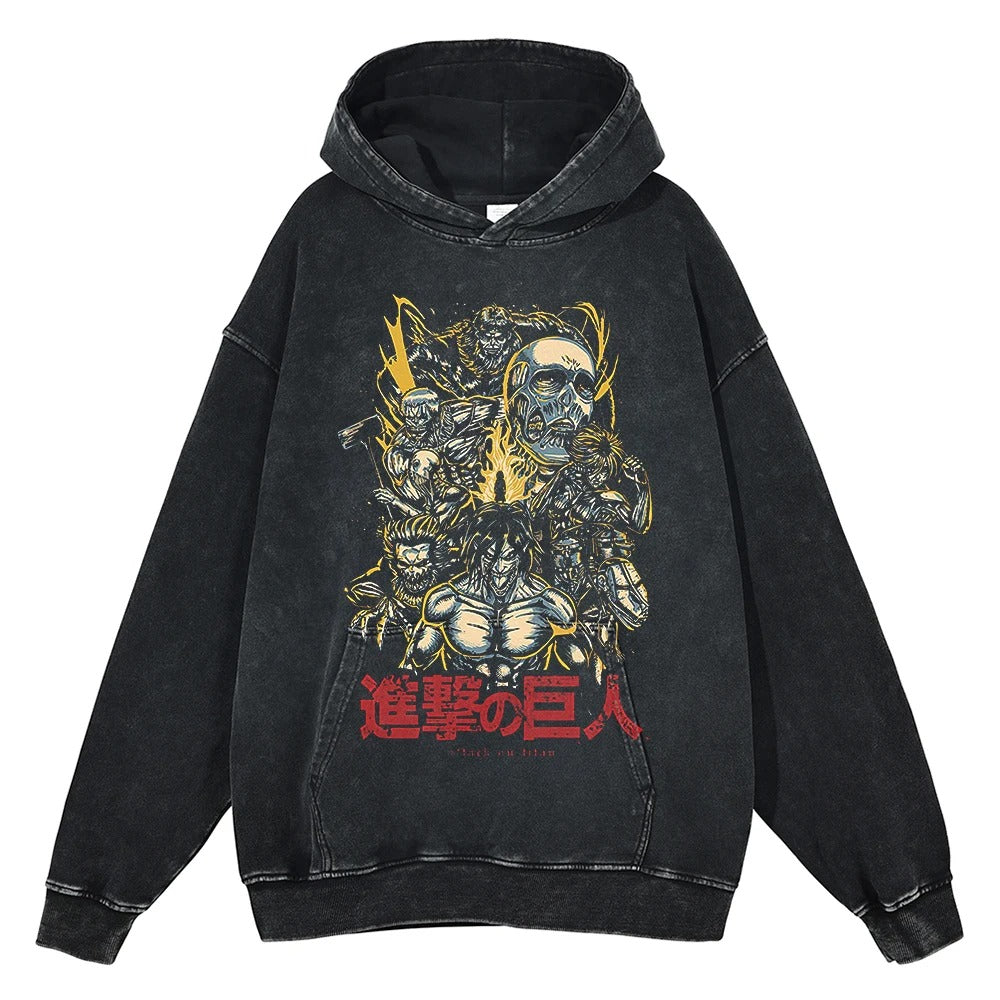 Attack On Titan Vintage Hoodie V2