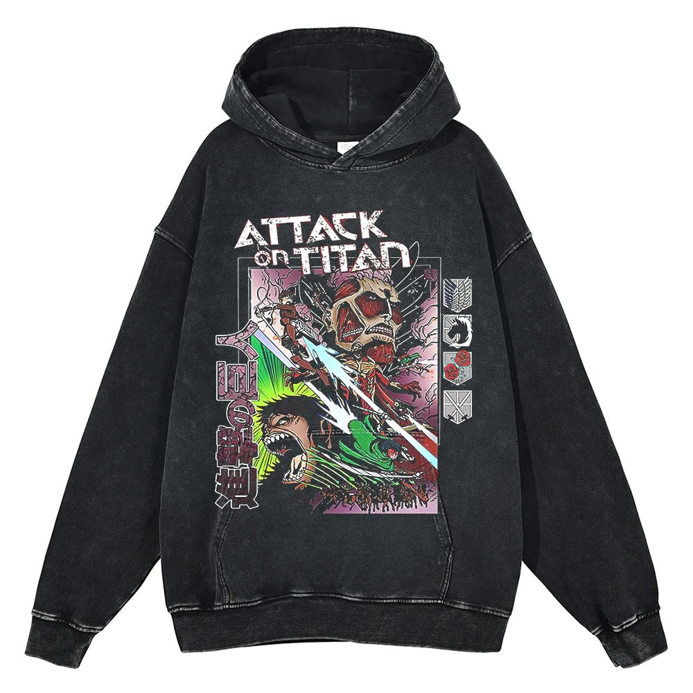 Attack On Titan Vintage Hoodie V3