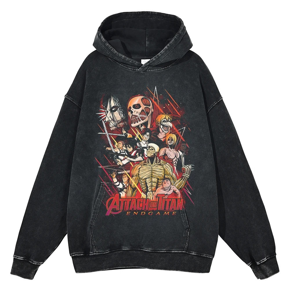 Attack On Titan Vintage Hoodie V4