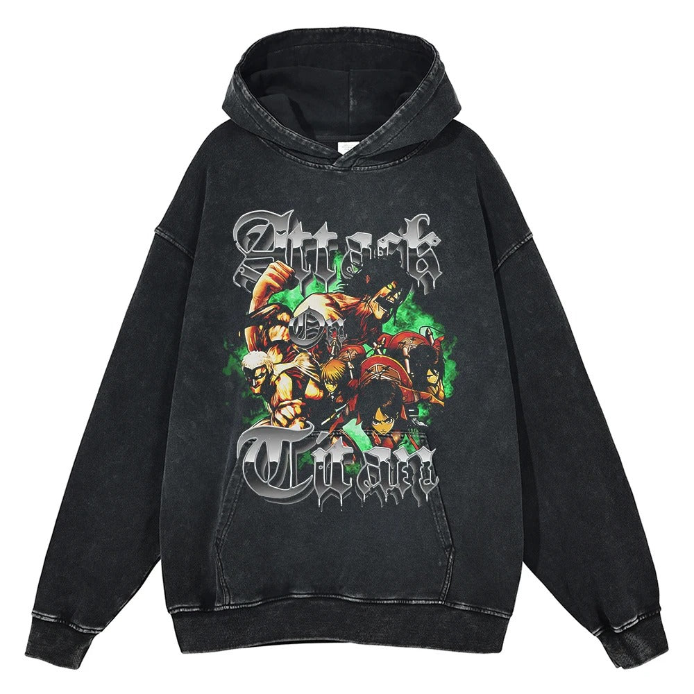 Attack On Titan Vintage Hoodie V5