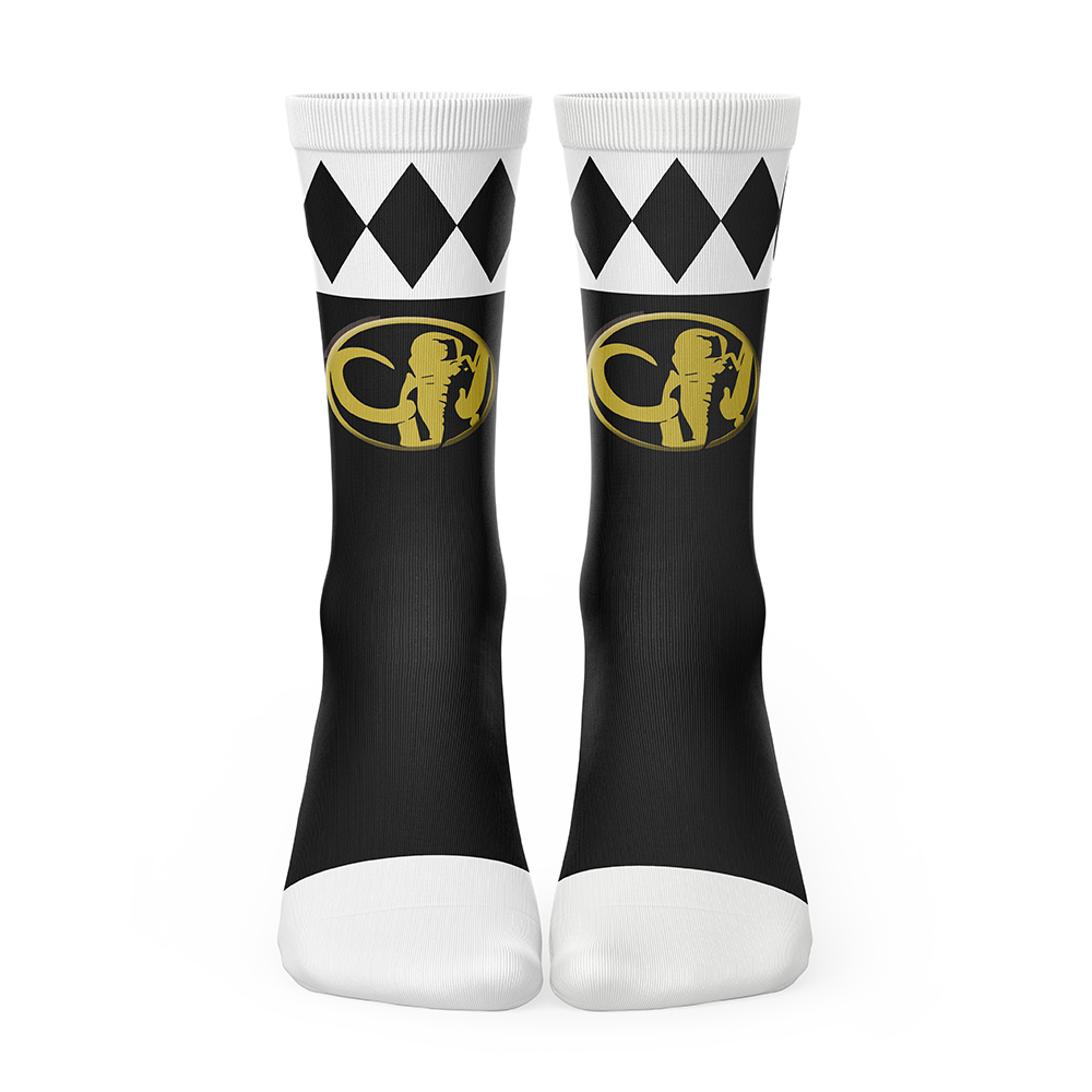 Black Ranger Mighty Morphin Power Rangers Socks