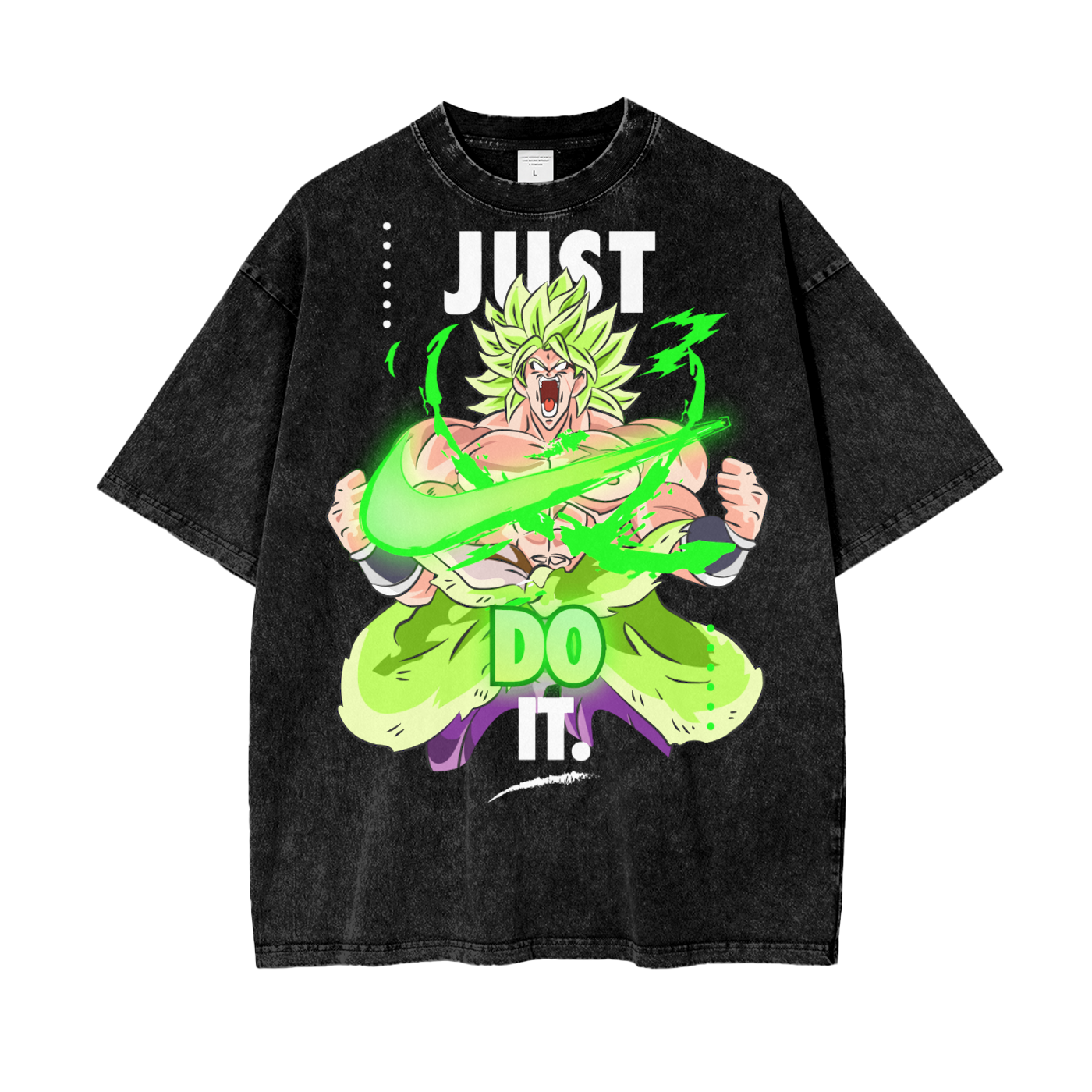 Broly Dragonball Oversize Snow Washed T-Shirt