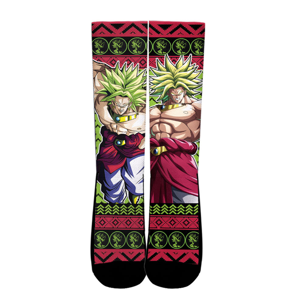 Broly Socks Dragon Ball Custom Ugly Christmas Anime Socks