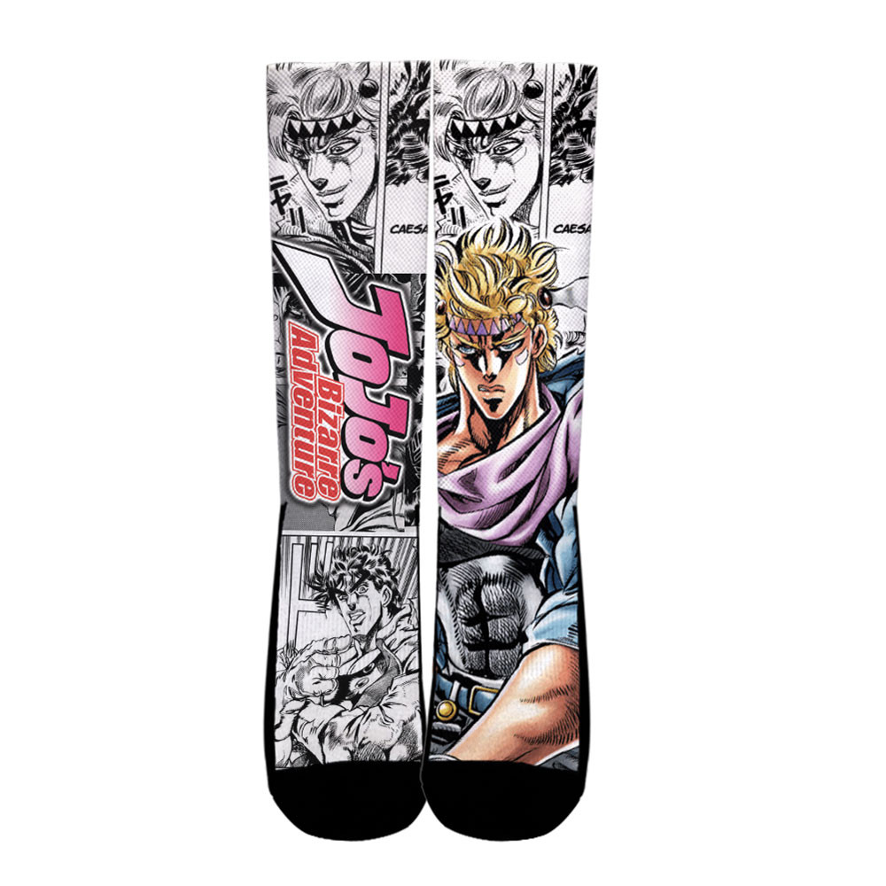 Caesar Anthonio Zeppeli Socks Jojoâ€™S Bizarre Adventure Custom Anime Socks