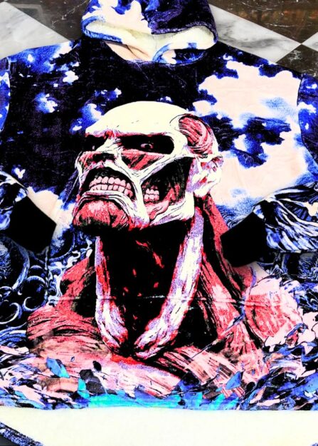 Alternative view of Colossal Titan Hoodie Blanket