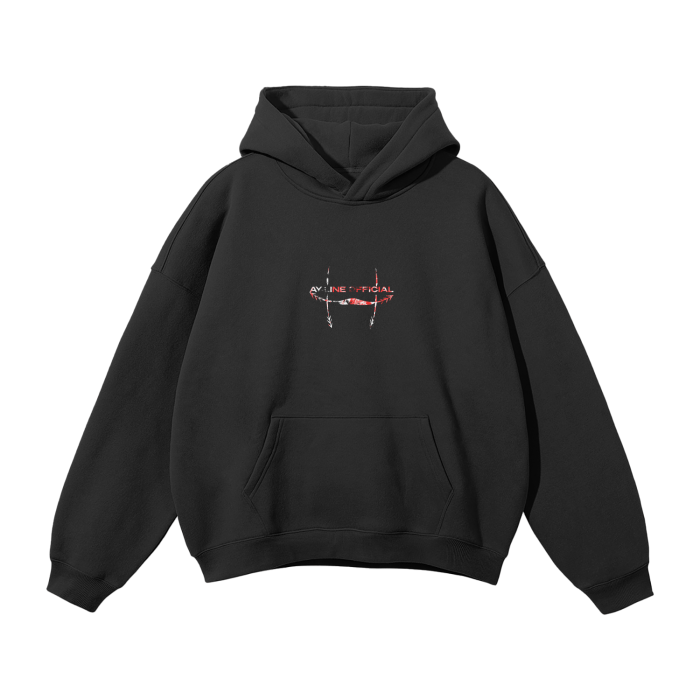 Alternative view of Crimson Flow Streetwear Hoodie