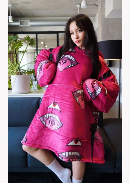 Curse King Jjk Oversized Blanket Hoodie