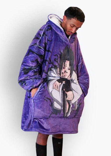 Alternative view of Curse Mark Pattern Blanket Hoodie