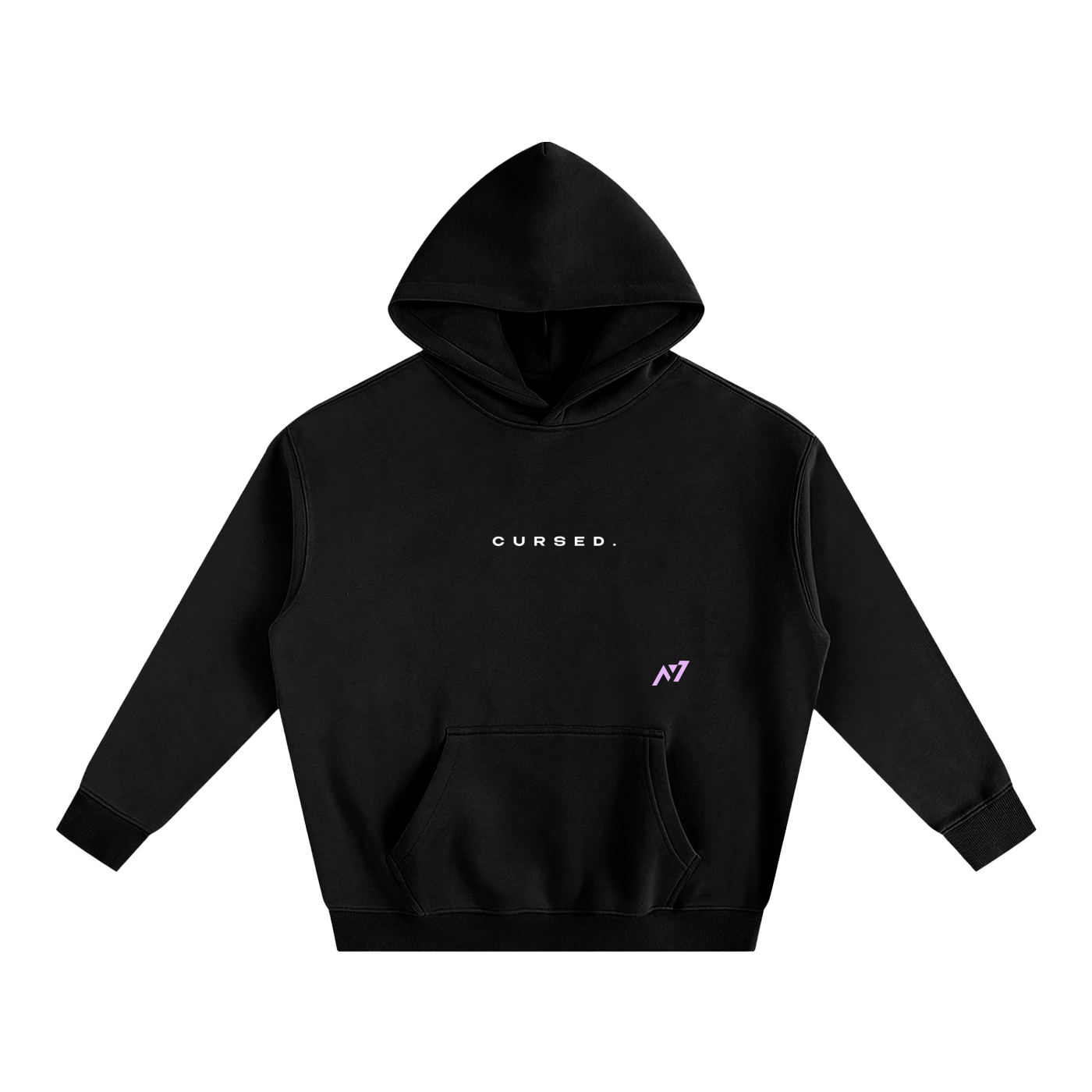 Alternative view of Cursed. Streetwear Hoodie