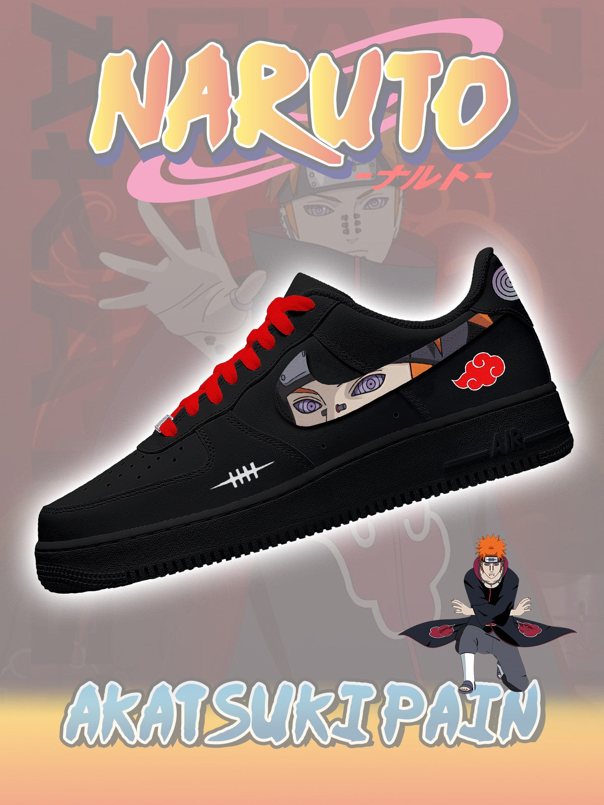 Custom Akatsuki Pain No.2 Shoes