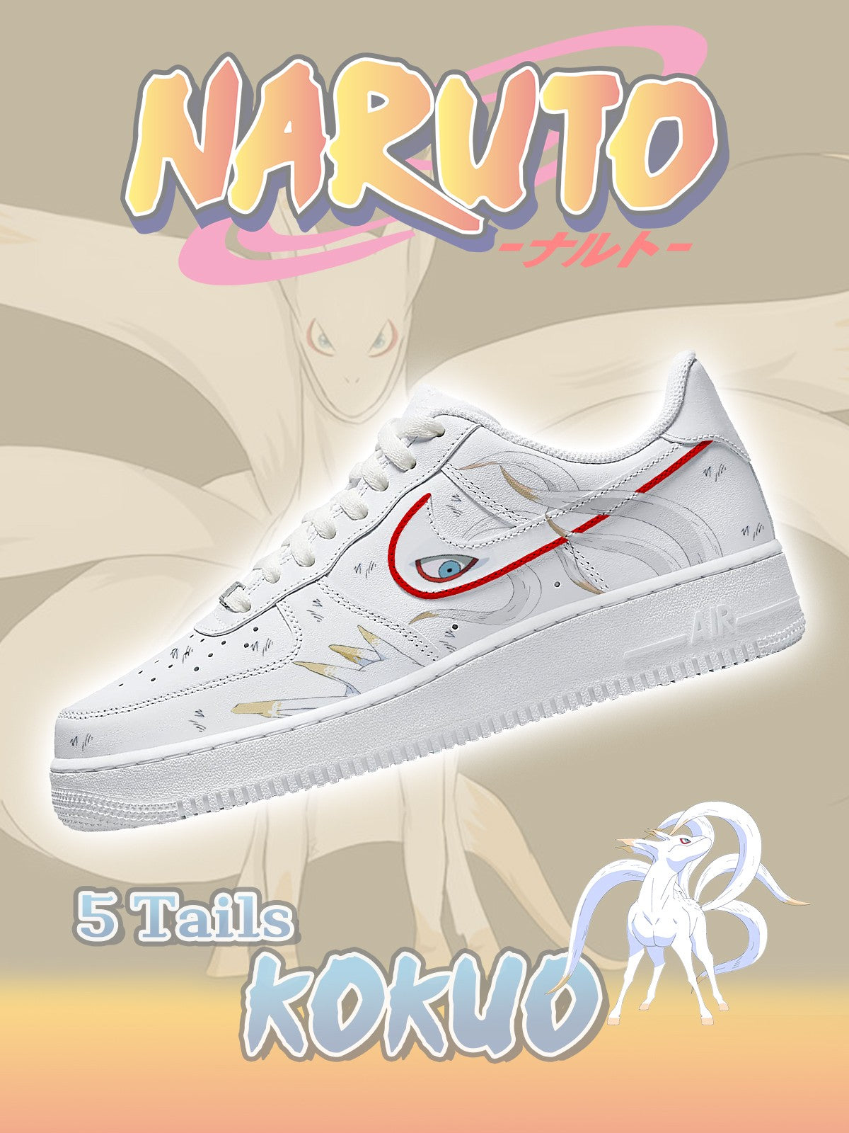 Custom Five-Tails Kokuo Sneakers