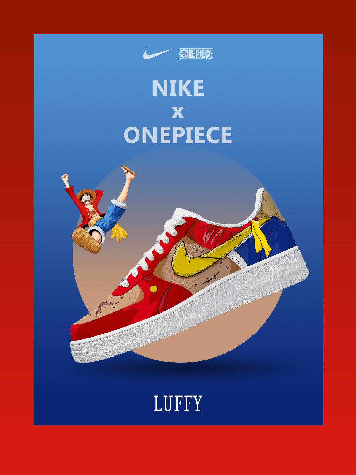 Custom Monkey D. Luffy No.7 Shoes