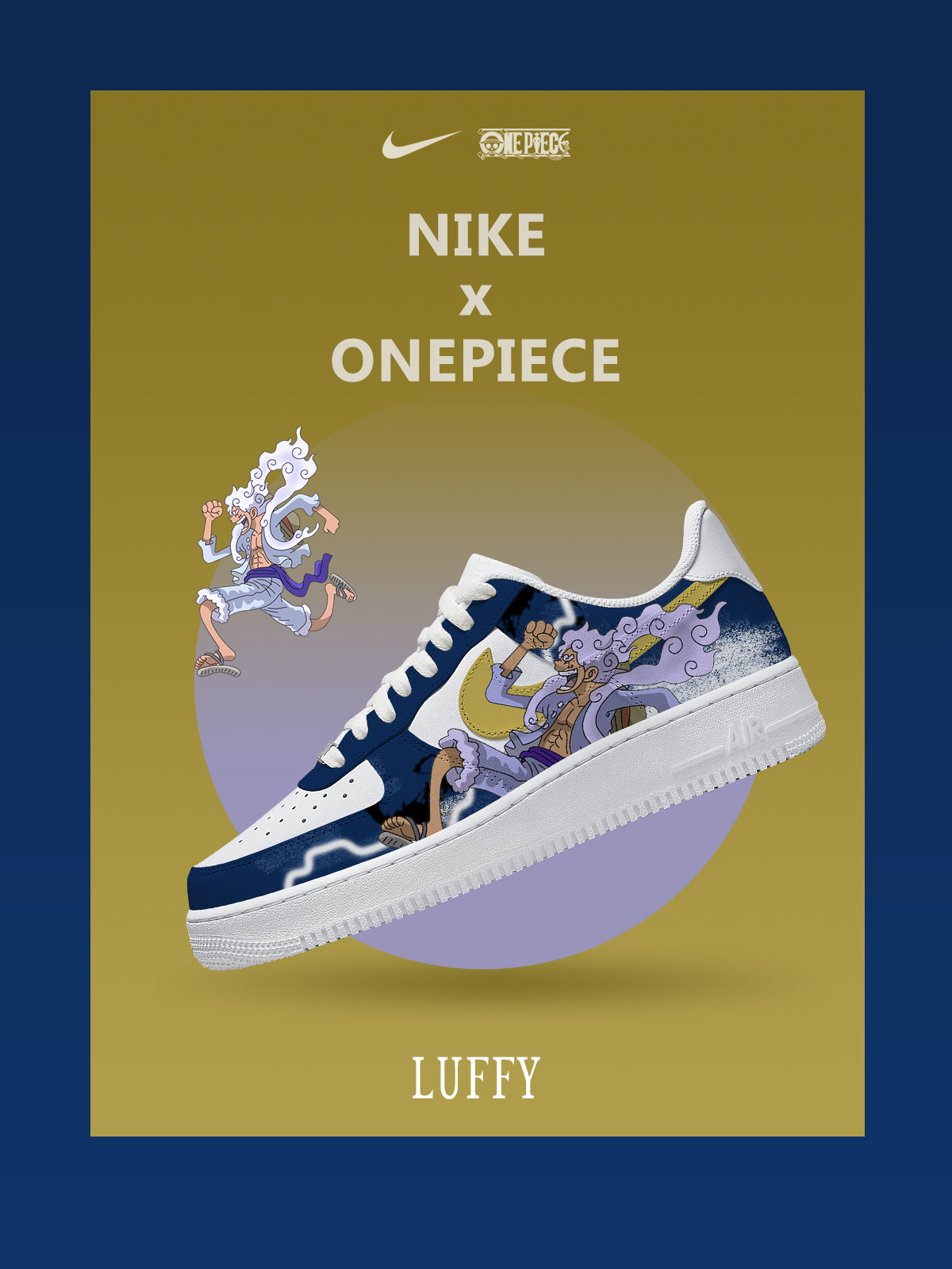 Custom Monkey D. Luffy No.9 Sneakers