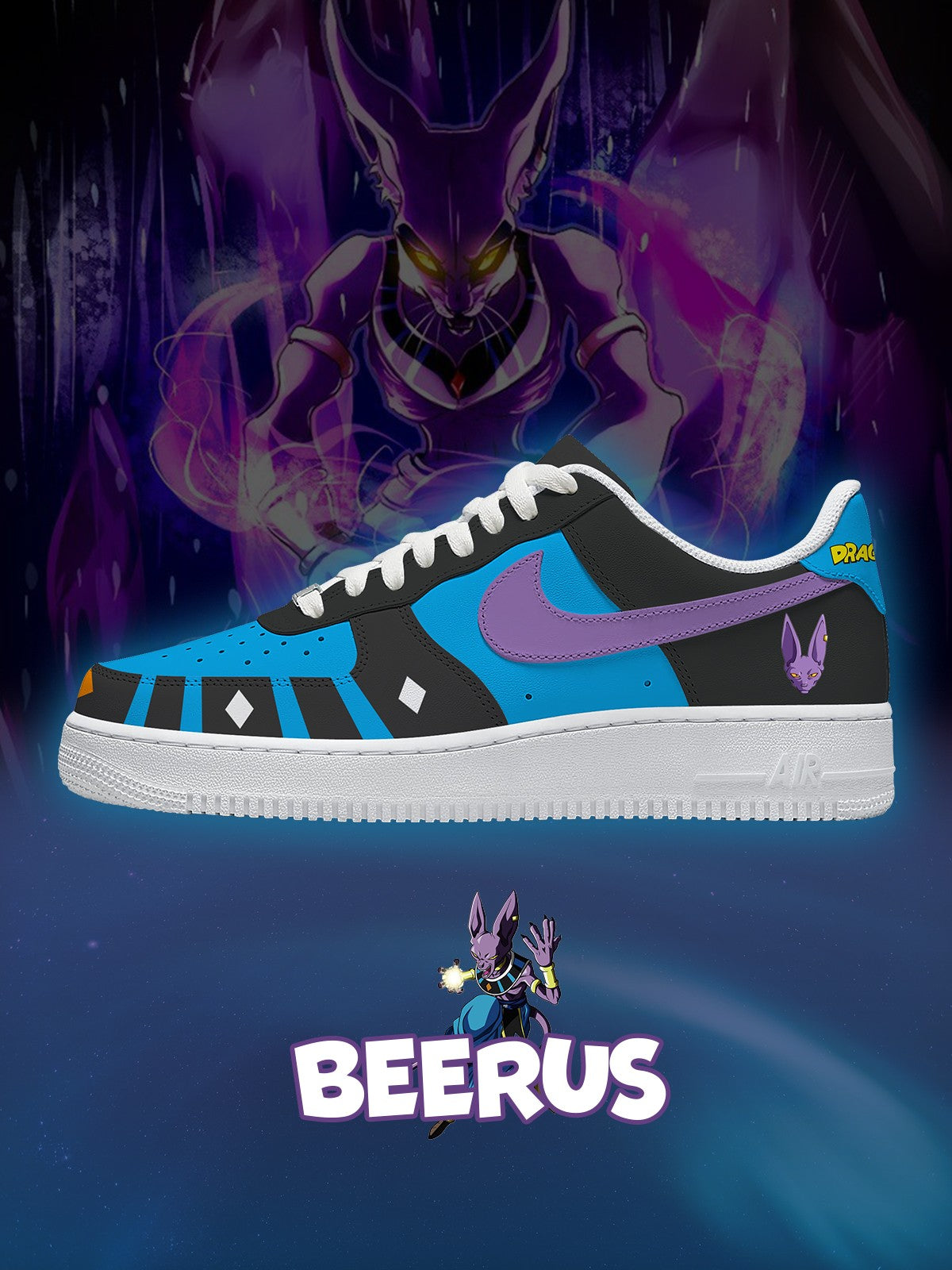Custom Printed Beerus Shoes