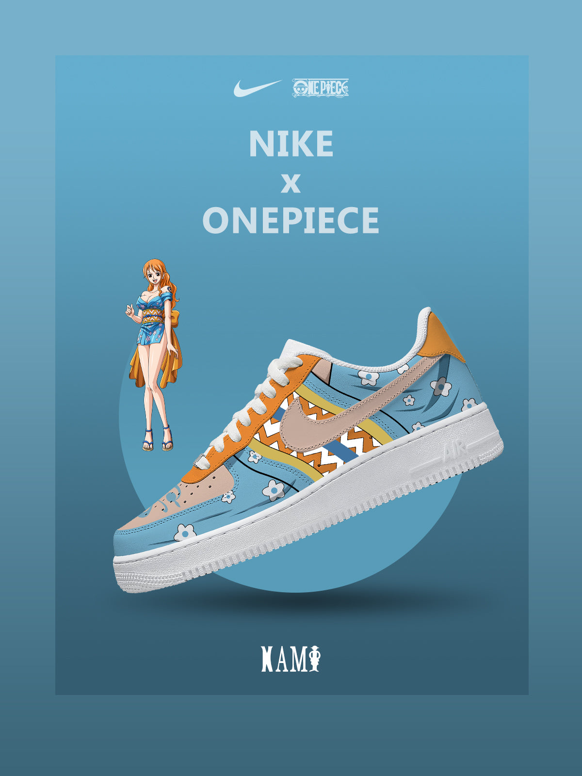 Custom Printed Cat Burglar Nami No.3 Sneakers