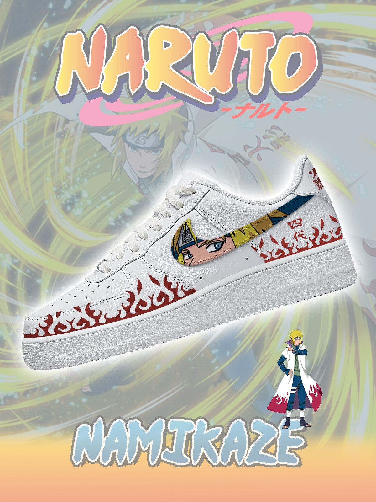 Custom Printed Namikaze Minato Shoes