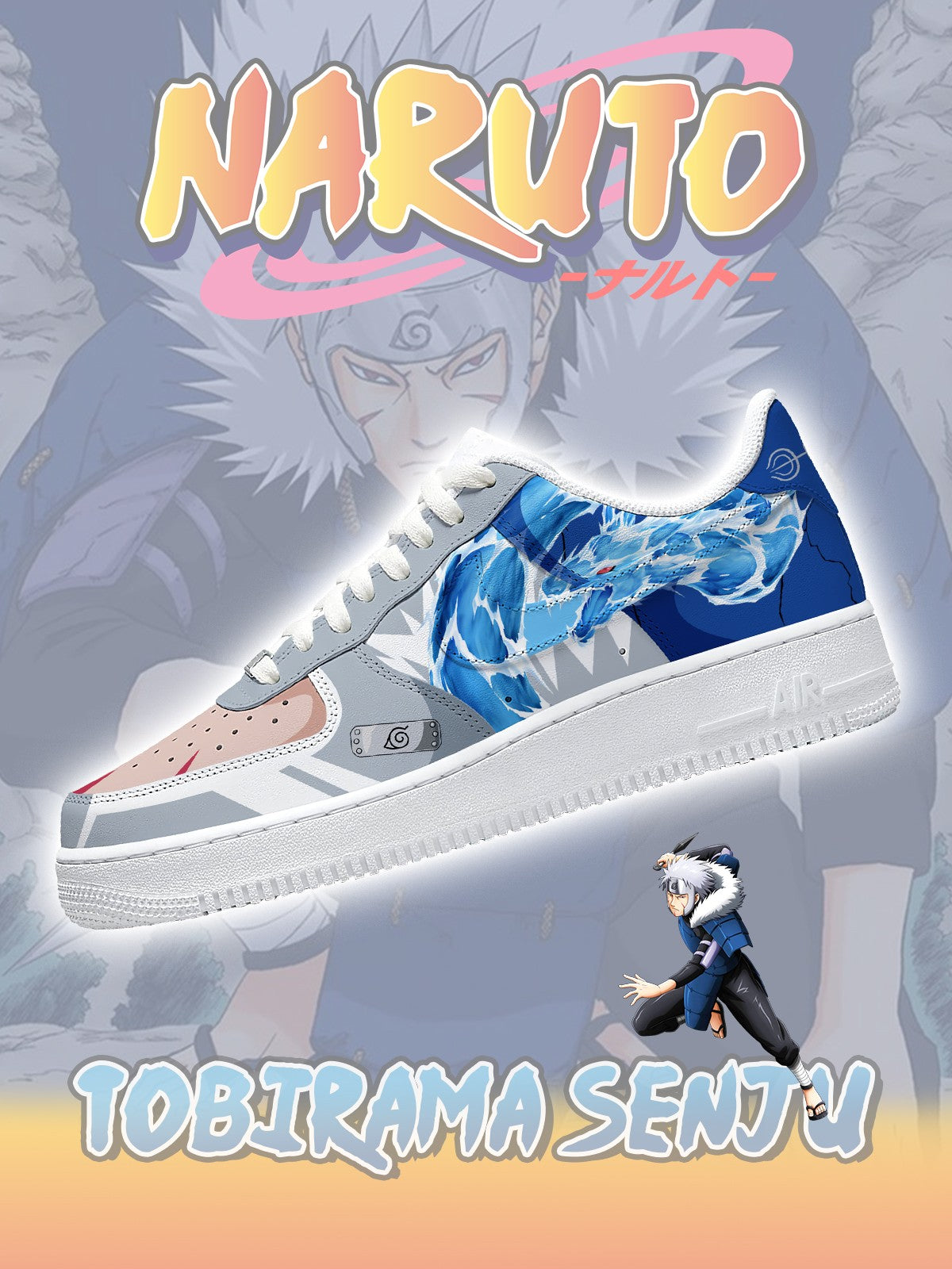 Custom Printed Second Hokage Tobirama Senju Shoes