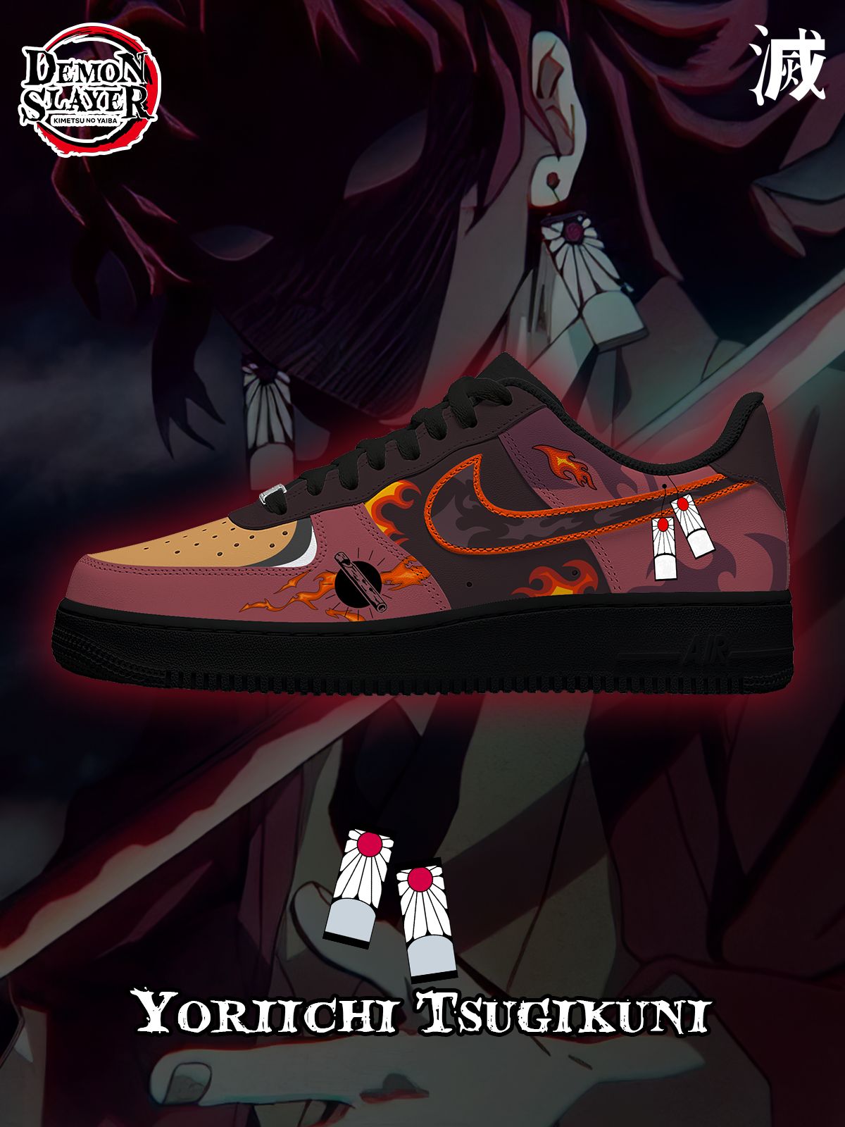 Custom Yoriichi Tsugikuni Shoes