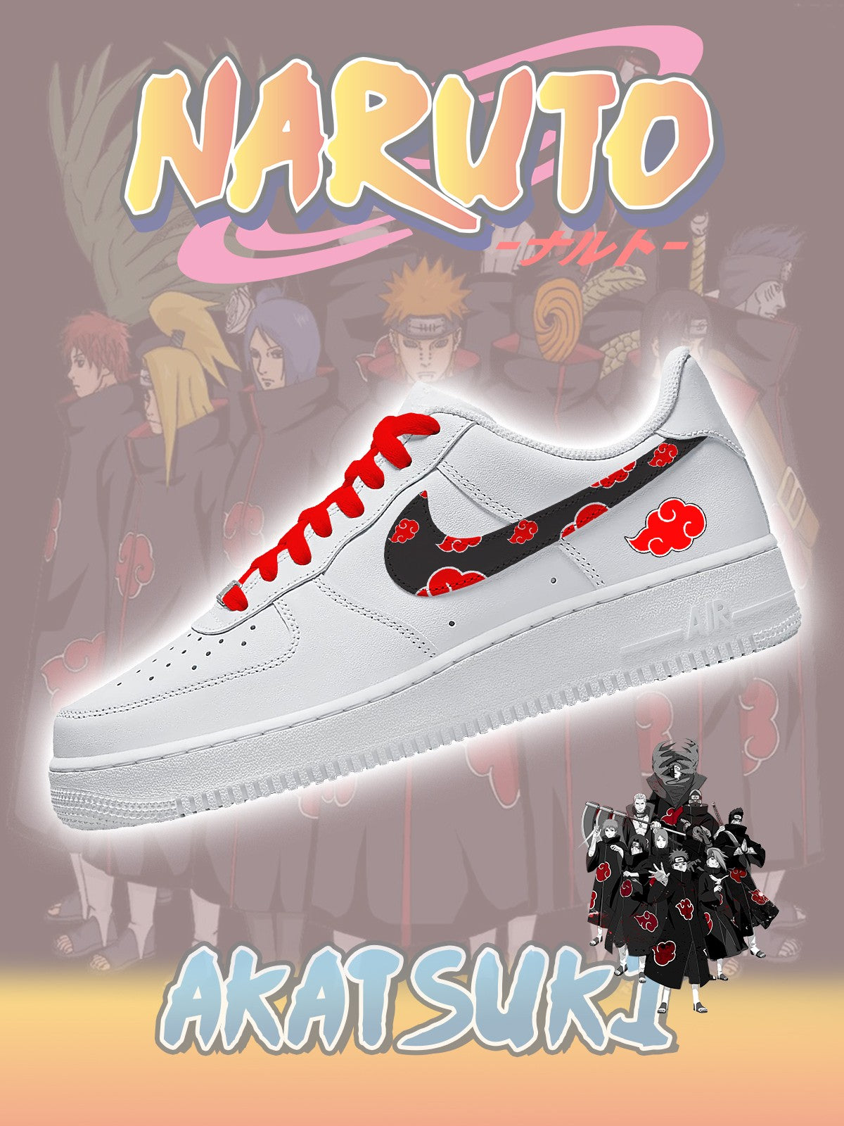 Customize Akatsuki Sneakers
