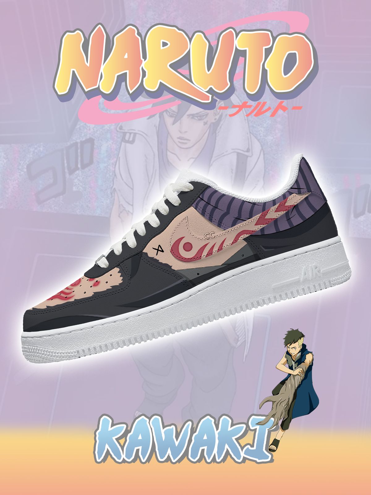 Customize Boruto Kawaki Shoes