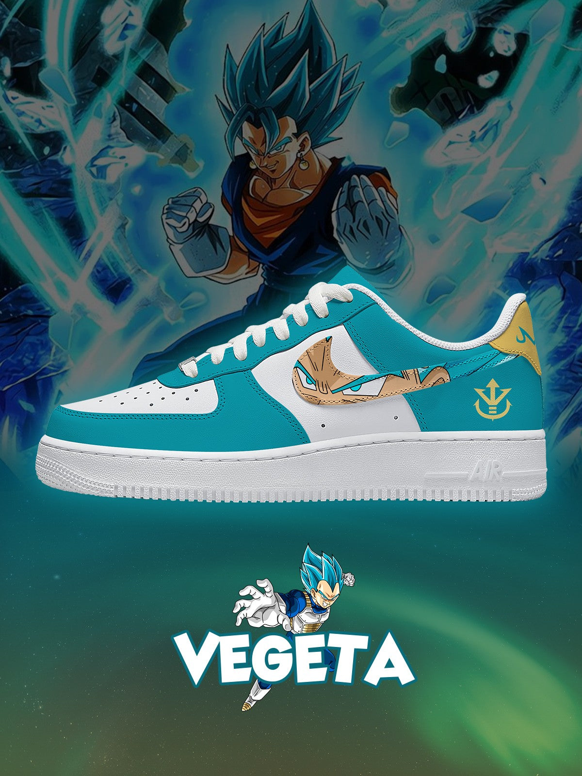 Customize Vegeta No.3 Sneakers