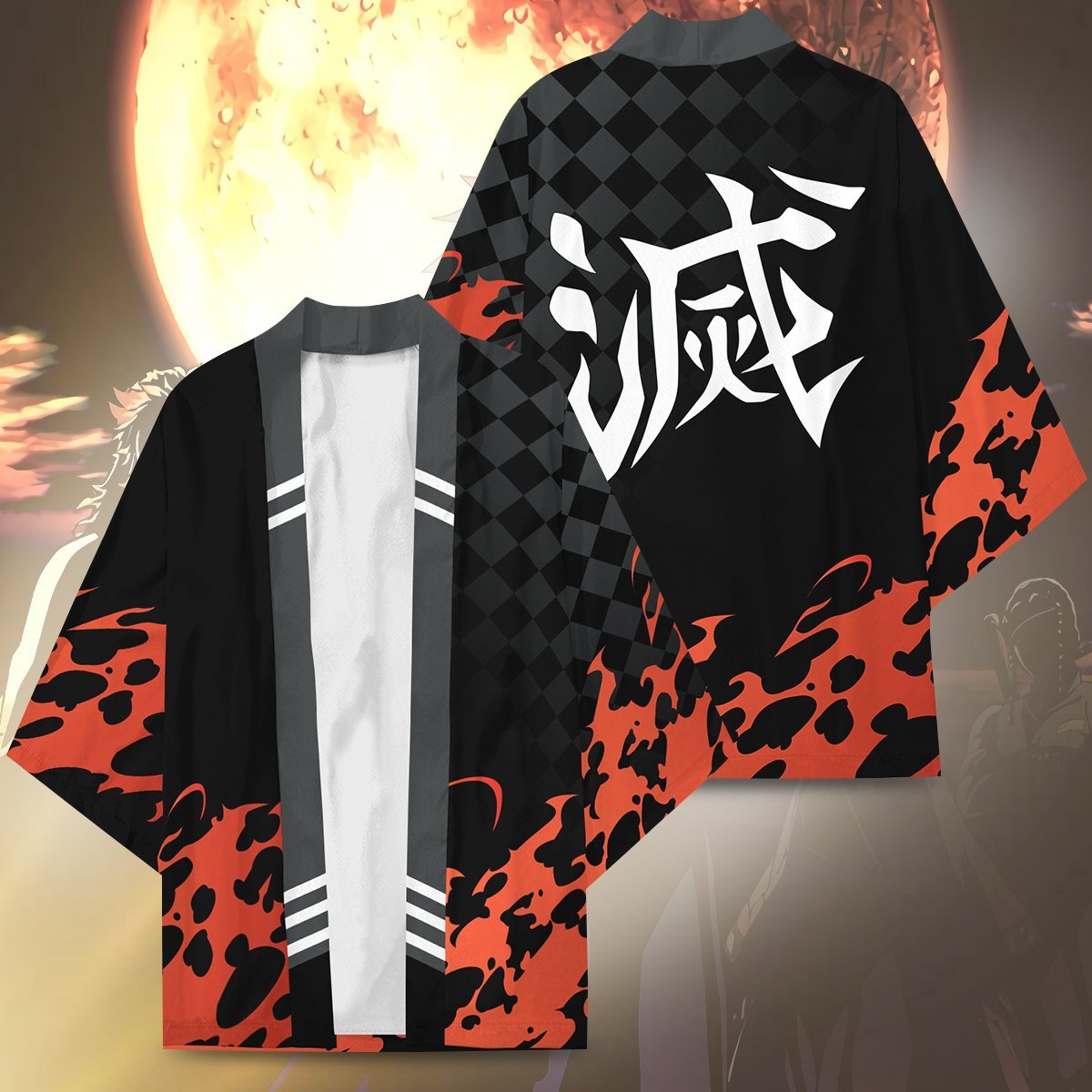Alternative view of Demon Slayer Kimono - Demon Slayer Corps Kimono Fdm3107
