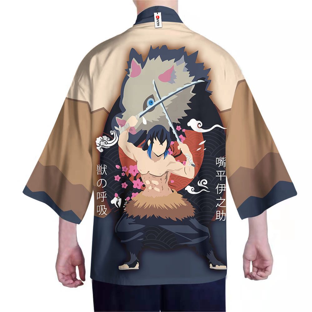 Alternative view of Demon Slayer Kimono - Inosuke Kimono Otaku Merch Clothes Got1308