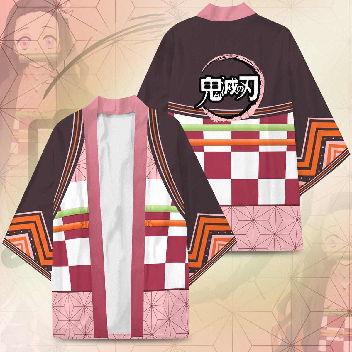 Alternative view of Demon Slayer Kimono - Kimetso No Yaiba Nezuko Kimono Fdm3107