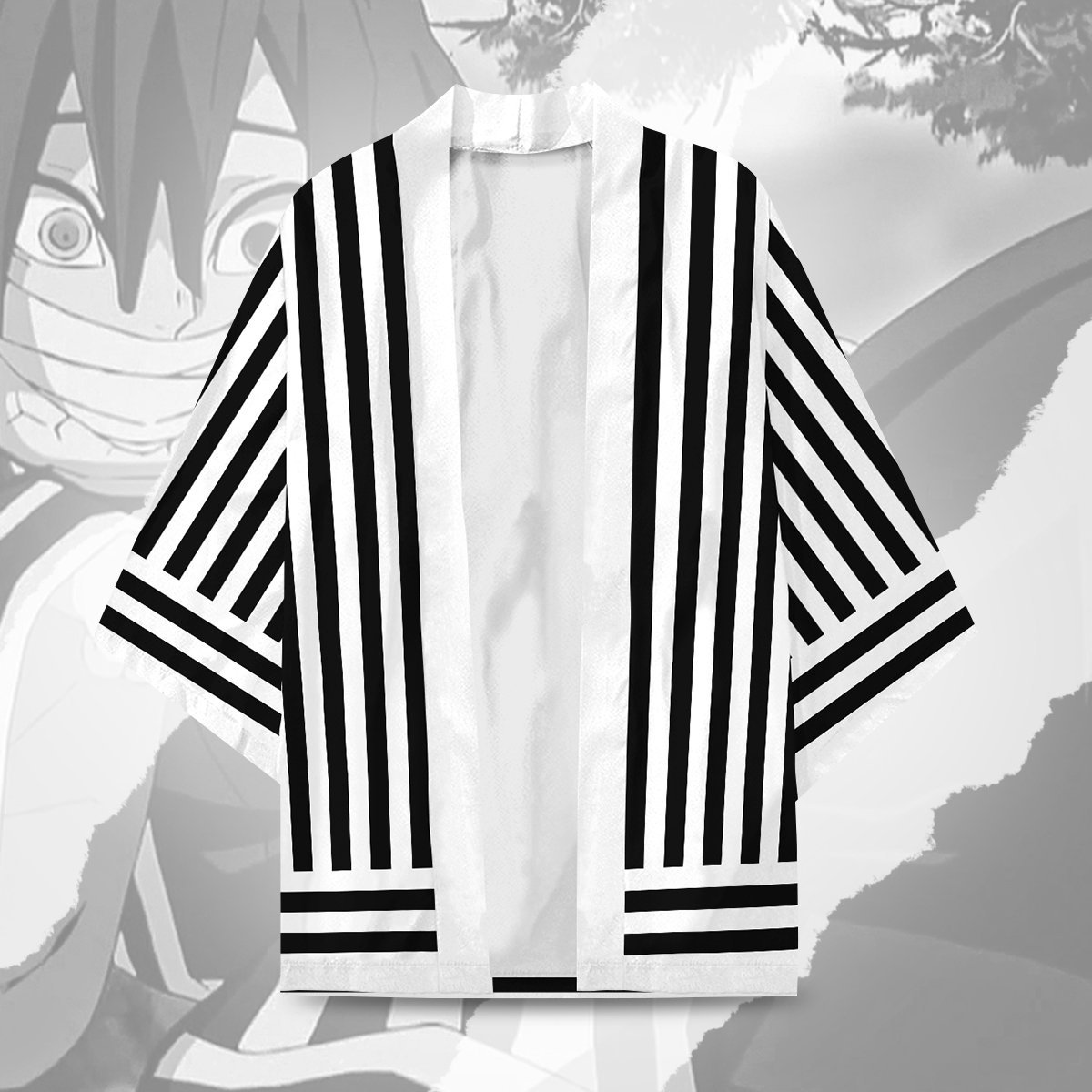 Alternative view of Demon Slayer Kimono - Obanai Iguro Kimono Fdm3107