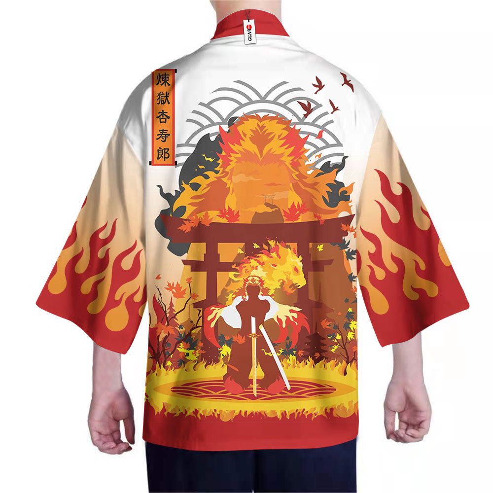 Alternative view of Demon Slayer Kimono - Rengoku Kimono Otaku Merch Clothes Got1308
