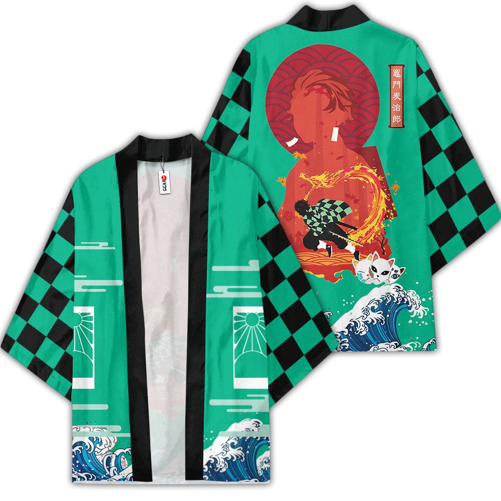 Demon Slayer Kimono - Tanjiro Kimono Otaku Merch Clothes Got1308