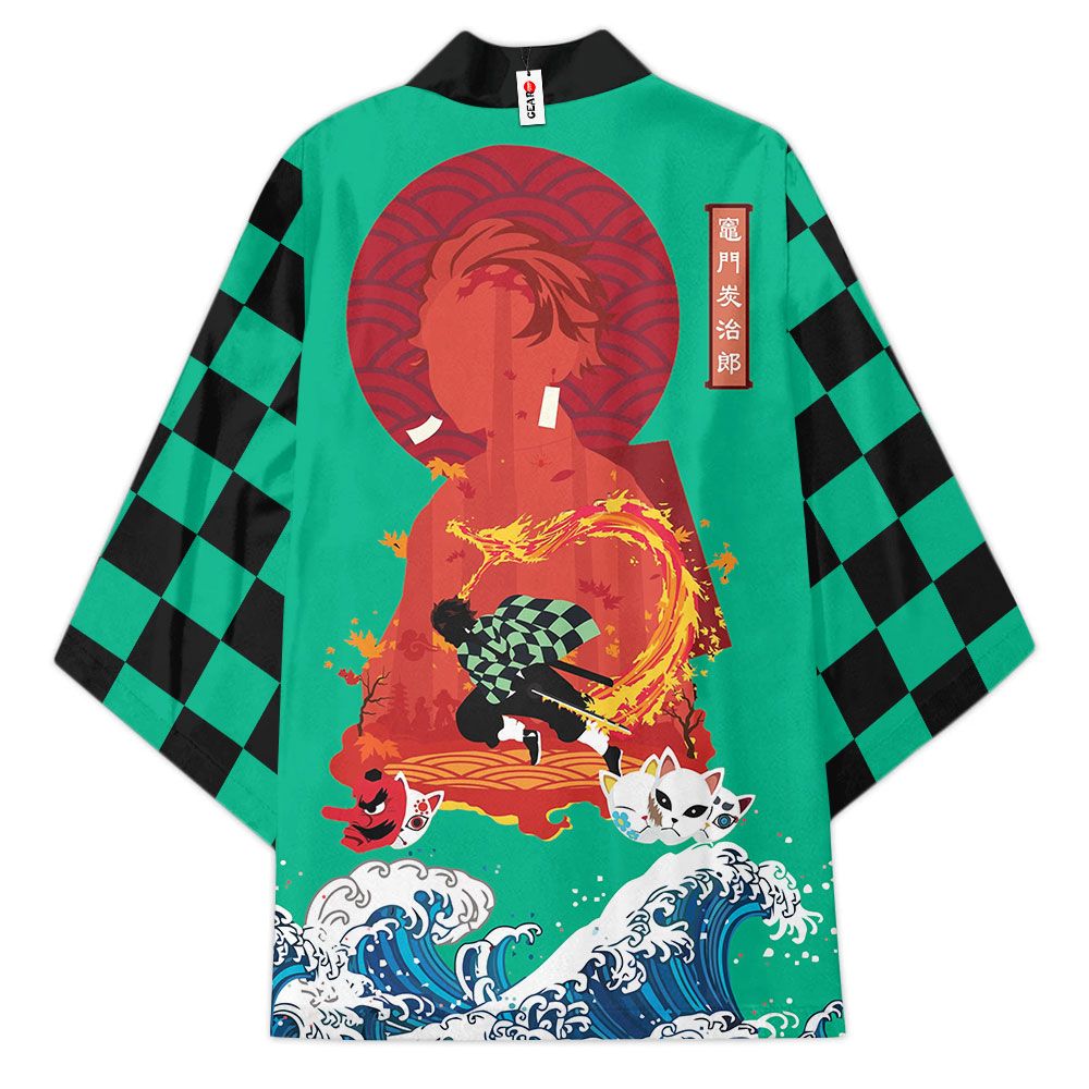 Alternative view of Demon Slayer Kimono - Tanjiro Kimono Otaku Merch Clothes Got1308