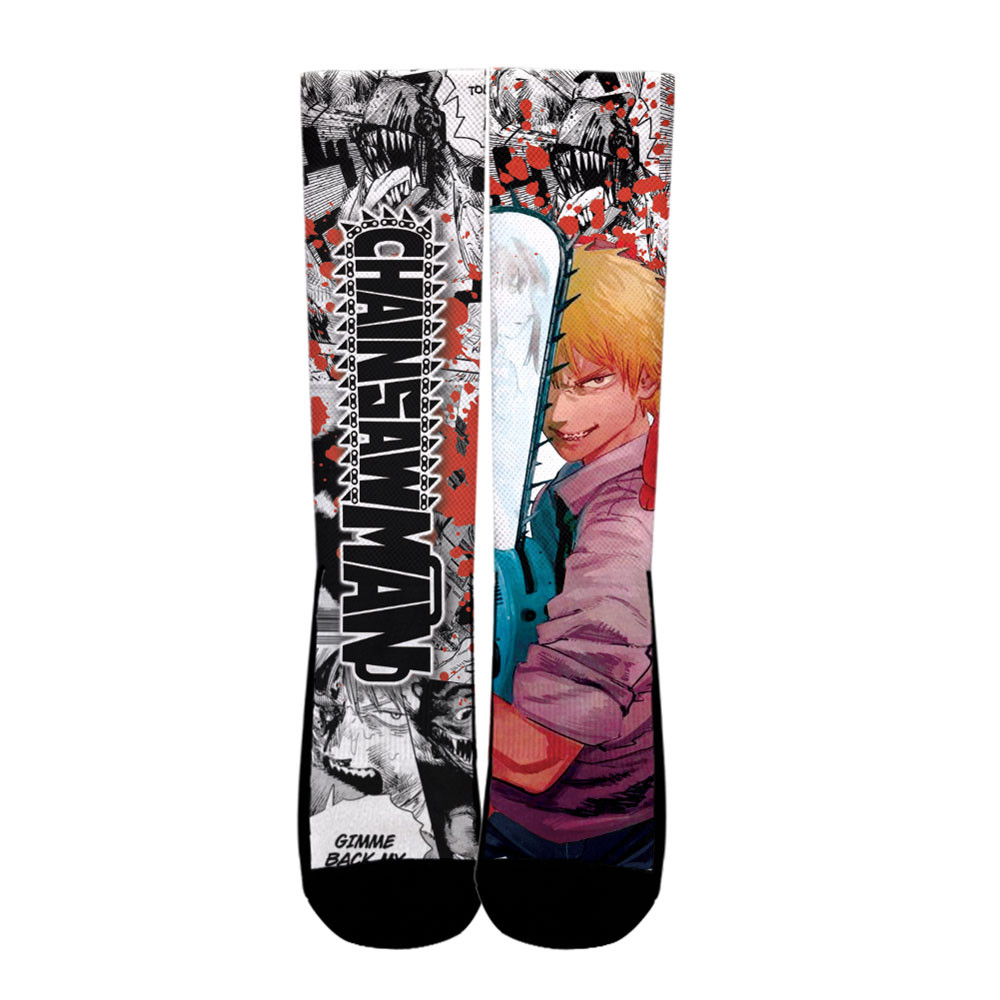 Denji Socks Chainsaw Man Custom Anime Socks