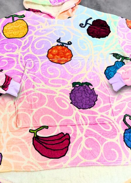 Alternative view of Devil Fruit Hoodie Blanket