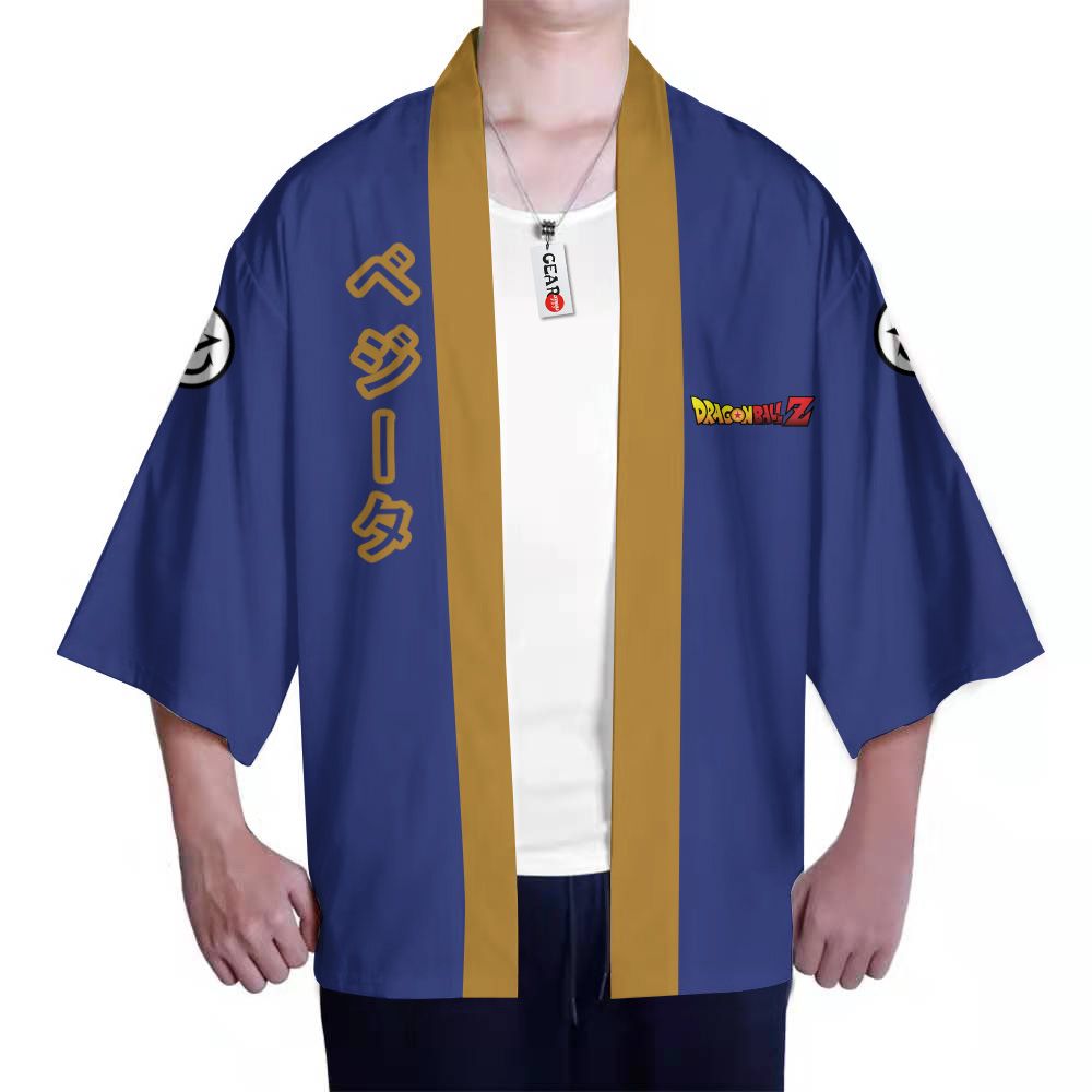 Alternative view of Dragon Ball Kimono - Vegeta Blue Kimono Custom Clothes Got1308