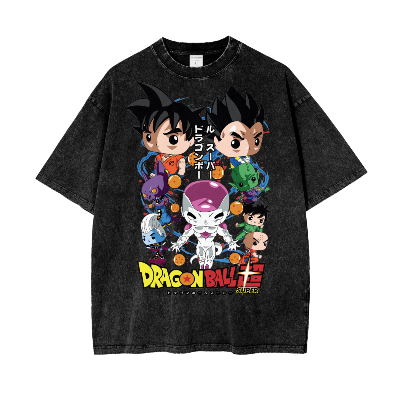 Dragonball Super Oversize Snow Washed T-Shirt