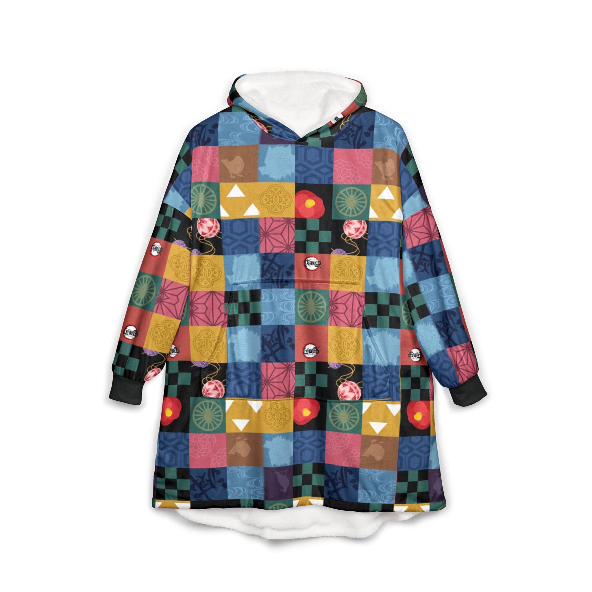 Ds-Demon Patches Blanket Hoodie