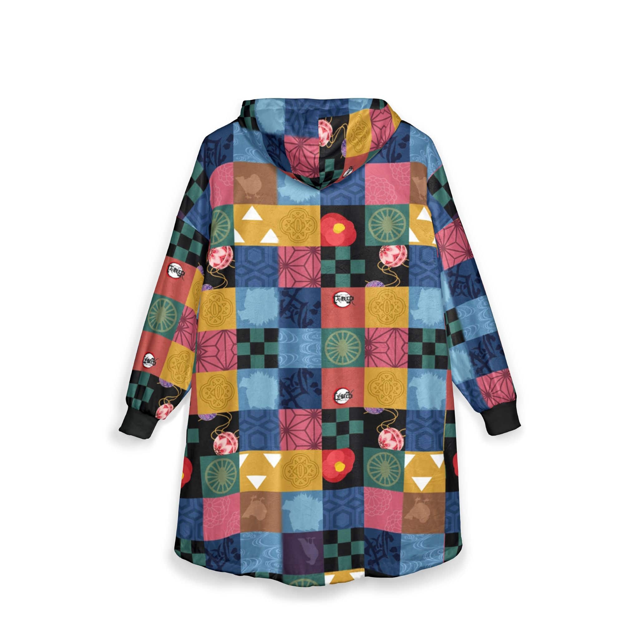 Alternative view of Ds-Demon Patches Blanket Hoodie