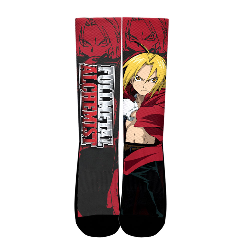 Edward Elric Socks Fullmetal Alchemist Custom Anime Socks Manga Style