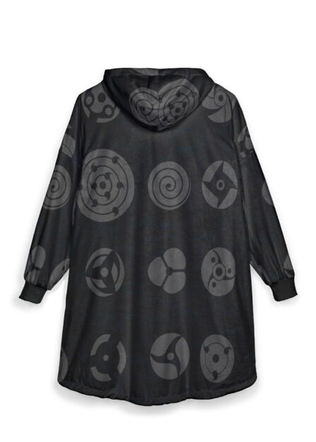 Alternative view of Eyes Pattern Blanket Hoodie