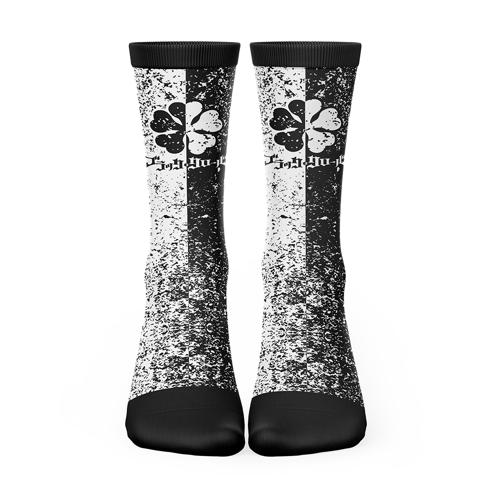 Five Leaf Clover Black Clover Socks