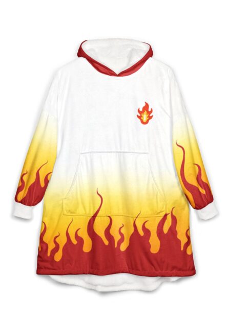 Flame Breath Slayer Oversized Blanket Hoodie